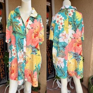 SHEIN Floral Short Sleeve Romper (XL)